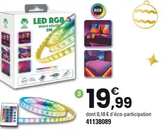 JouéClub Ruban led multi-couleurs rgb usb 5 mètres et télécommande offre