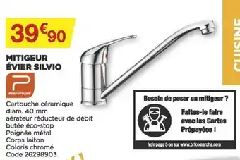 Bricomarché Mitigeur èvier Silvio offre