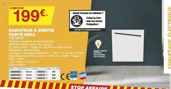 Bricomarché Radiateur A Inertie Fonte Hera offre