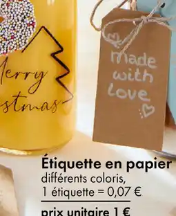 TEDi Étiquette en papier offre