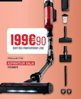 Extra ROWENTA Aspirateur balai yy5466fe offre