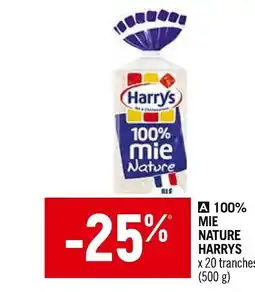 Vival HARRYS 100% mie nature offre