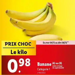 Lidl Banane offre