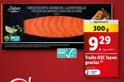 Truite ASC façon gravlax