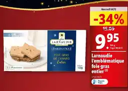 Lidl Larnaudie l'emblématique foie gras entier offre