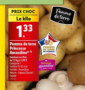 Lidl Pomme de terre Princesse Amandine offre