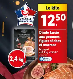 Lidl Dinde farcie aux pommes, figues sèches et marrons offre