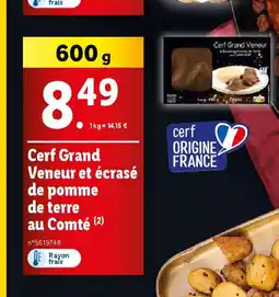 Lidl Cerf Grand Veneur et écrasé de pomme de terre offre