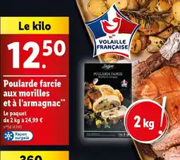 Lidl Poularde farcie aux morilles et à l'armagnac offre