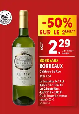 Lidl BORDEAUX Château Le Roc offre