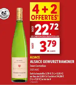 Lidl ALSACE GEWURZTRAMINER Jean Cornelius offre