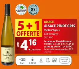 Lidl ALSACE PINOT GRIS Vieilles Vignes offre