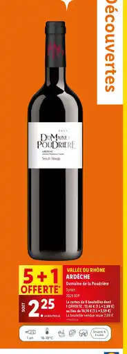 Lidl VALLÉE DU RHÔNE ARDÈCHE Domaine de la Poudrière offre