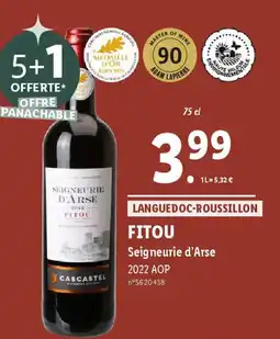 Lidl FITOU Seigneurie d'Arse offre