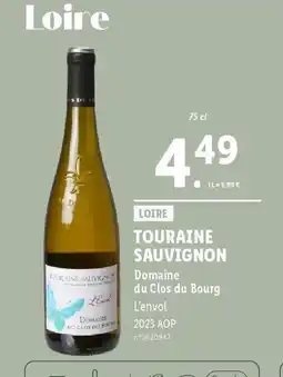 Lidl TOURAINE SAUVIGNON Domaine du Clos du Bourg offre