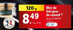 Lidl Bloc de foie gras de canard offre