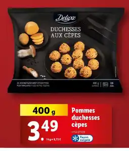 Lidl Pommes duchesses cèpes offre