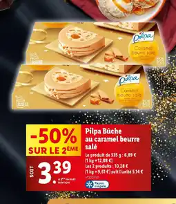 Lidl Pilpa Bûche au caramel beurre salé offre