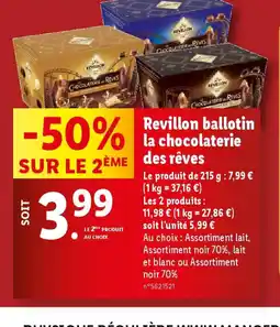 Revillon ballotin la chocolaterie