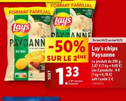 Lidl LAY'S chips Paysanne offre