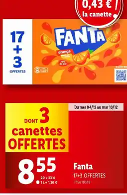 Lidl FANTA offre