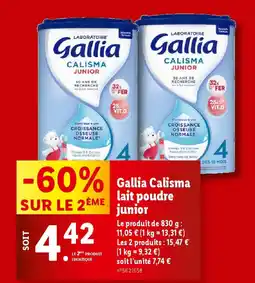 Lidl GALLIA Calisma lait poudre junior offre