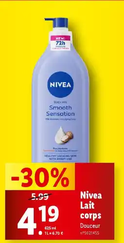 Lidl NIVEA Lait corps offre