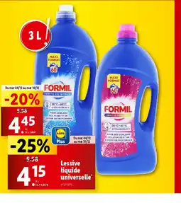 Lidl Lessive liquide universelle offre
