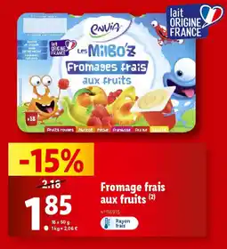 Fromage frais aux fruits