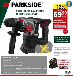 Lidl PARKSIDE Perforateur- burineur sans fil offre