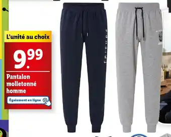 Lidl Pantalon molletonné homme offre