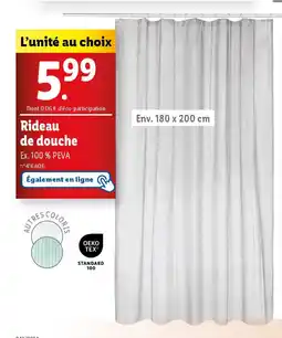 Lidl Rideau de douche offre