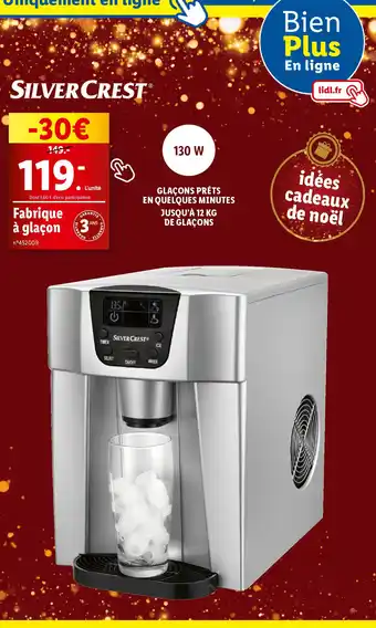 Lidl SILVER CREST Fabrique à glaçon offre