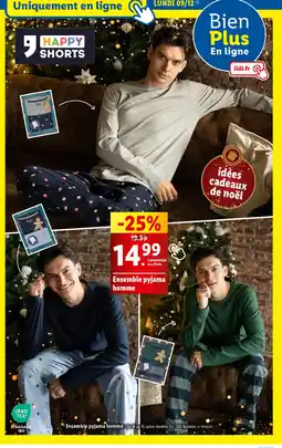Lidl Ensemble pyjama homme offre