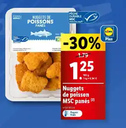 Lidl Nuggets de poisson MSC panés offre