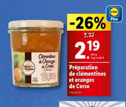 Lidl Préparation de clémentines et oranges de Corse offre