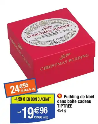 Migros TIPTREE Pudding de Noël dans boîte cadeau offre