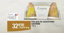 Migros CASTAING Foie gras de canard entier offre