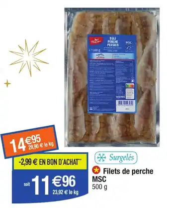 Migros Filets de perche MSC offre