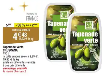 Migros CRUSCANA Tapenade verte offre