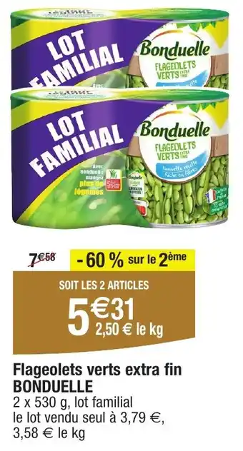 Migros BONDUELLE Flageolets verts extra fin offre