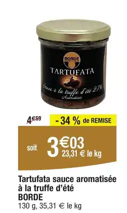 Migros BORDE Tartufata sauce aromatisée à la truffe d'été offre