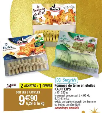 Migros KAUFFER'S Pommes de terre en étoiles offre