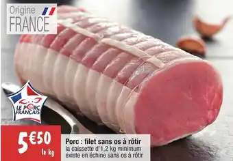 Migros Porc filet sans os à rôtir offre