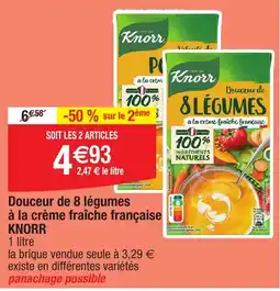 Migros KNORR Douceur de 8 légumes à la crème fraîche française offre