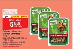 Migros GARDEN GOURMET Emincés nature soja offre