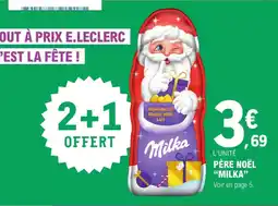 E.Leclerc "MILKA" Père noël offre