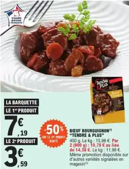 E.Leclerc "TENDRE & PLUS” Bœuf bourguignon offre