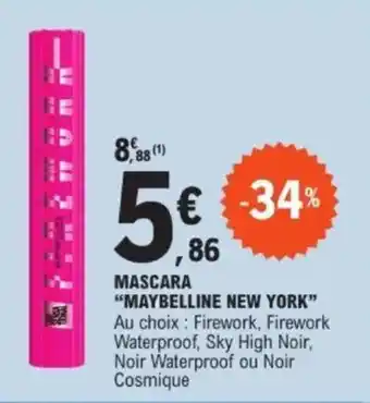 E.Leclerc “MAYBELLINE NEW YORK” Mascara offre