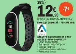 E.Leclerc ABYX Bracelet connecté - fit lime noir offre
